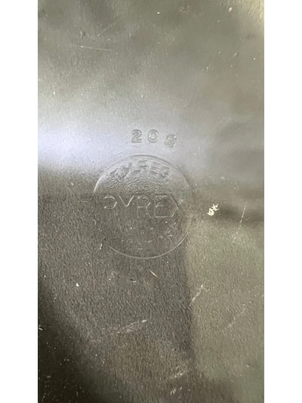 Vintage Pyrex 209 Clear Glass & Silverplate Casserole Dish Holder